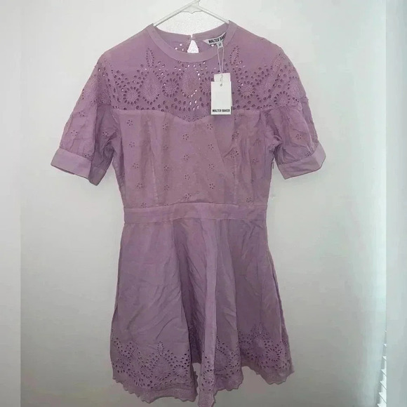 WALTER BAKER
Nicolette broderie anglaise-trimmed mini
dress NEW WITH TAG - Picture 4 of 6